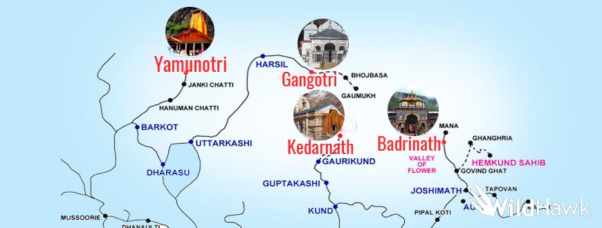 route map of chardham yatra 2019