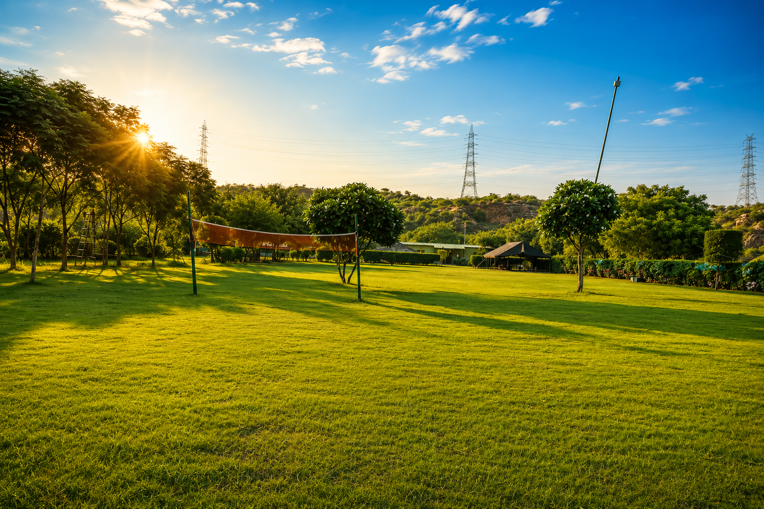 Landscape at WildHawk resort near Delhi