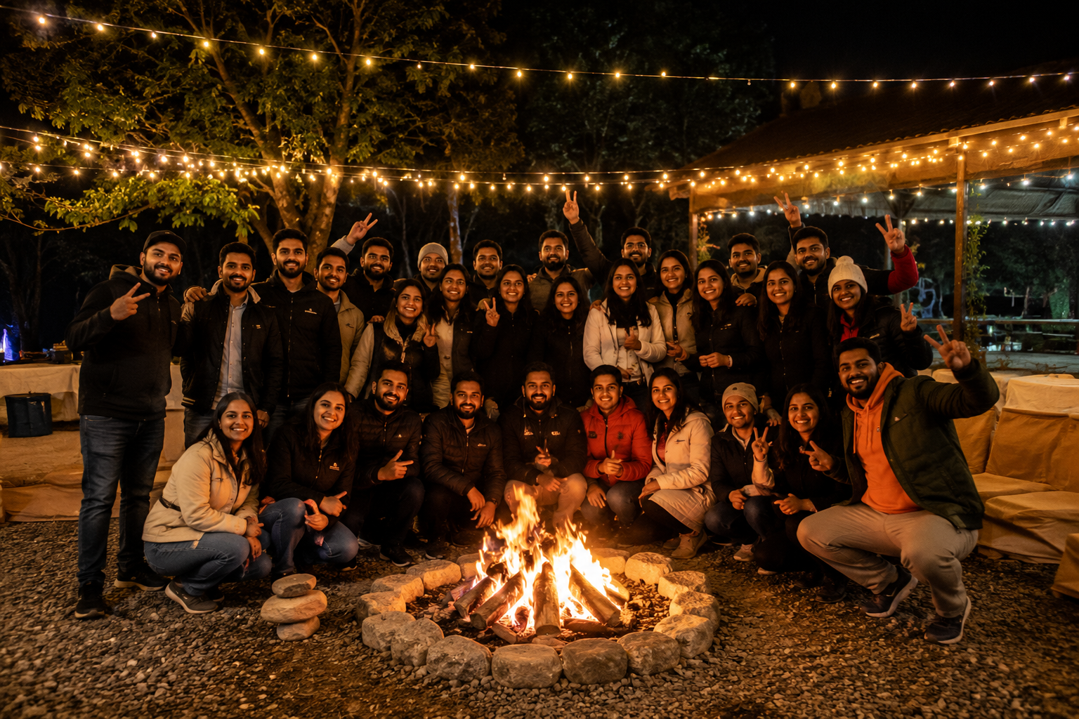 Lawns at WildHawk resort near Delhi