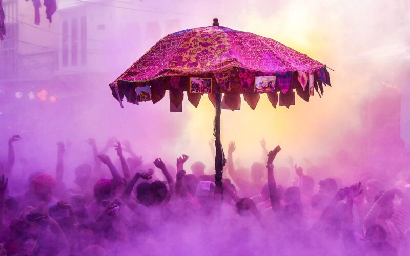 Holi party near Delhi