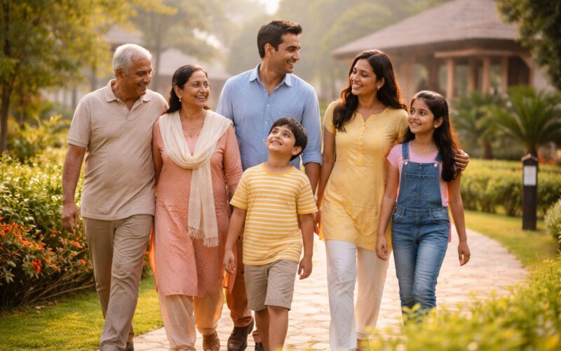 Family-friendly weekend trip from Delhi NCR with kids and senior parents at a calm resort